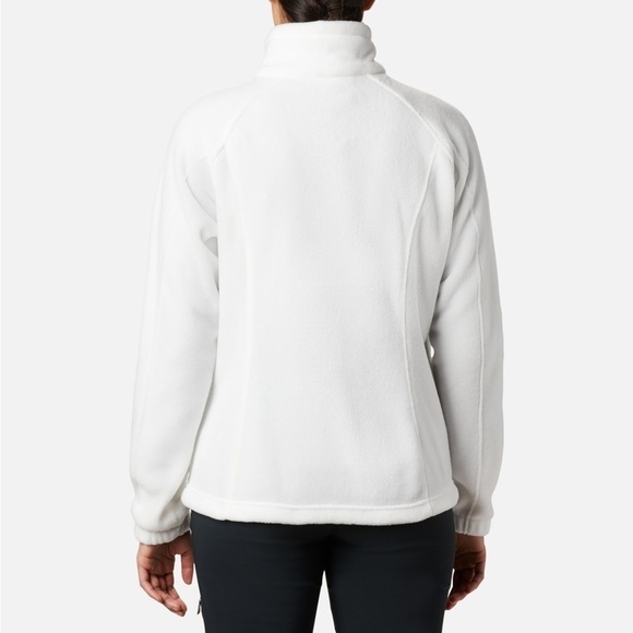 Columbia Women Benton Springs Full Zip Fleece Jacket Off white size M - Picture 9 of 10